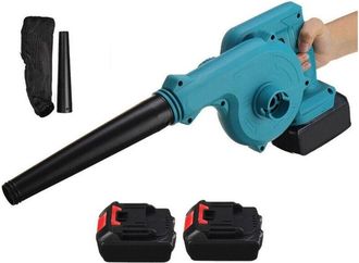 Trade Shop Soffiatore Aspiratore Per Foglie a Doppia Batteria Ricaricabile 20v 2.0ah - - Trade Shop Traesio