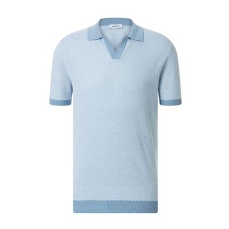 Gran Sasso V-neck Knitwear, male, Blue, Size: 3XL V-neck Knitwear