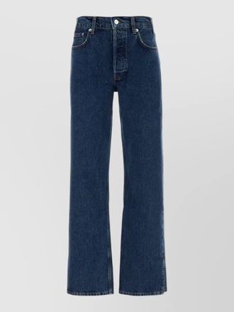 Anine Bing roy denim trousers wide leg five pocket