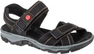 Rieker Sandalen met contrastdetail voor dames/dames (Zwart)