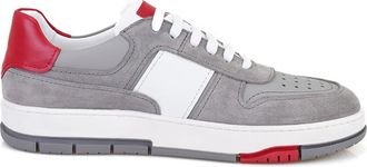 Desa Mens Suede Casual Lace-Ups - Leather Lining, Synthetic Sole, Flat Heel | Gray - 45