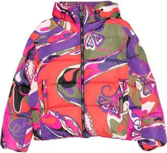 Pucci Olive Green Orchid Print Jacket