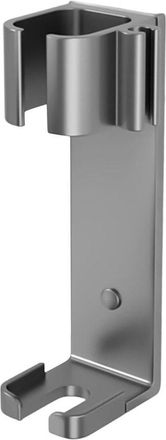 No Brand Soporte De Pared Apto Para Rizadores De Pelo: Estante De Almacenamiento De Aluminio De Dos Niveles En Negro Mate, Para Ba&ntilde;o Y Peluquer&iacute;a