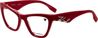 Karl Lagerfeld Womens 54mm Red Eyeglasses KL6171N-600-54