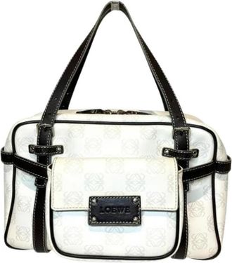 Loewe Pre-owned Handbag - Dames - Vintage Handtas - Wit - ONE Size - Leer - Vintage