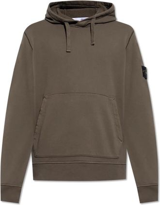 Stone Island Hoodie - Heren - Hoodies - Groen - XL - Katoen - Hoodies & sweatvesten