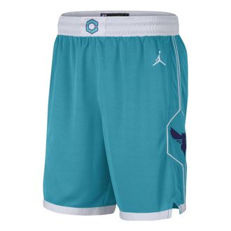 Nike Jordan Air Jordan Hornets Icon Edition 2020 NBA Swingman Shorts Teal White CN8083-443