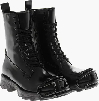 Diesel Anfibi HAMMER in Pelle con Punta Logata Diesel