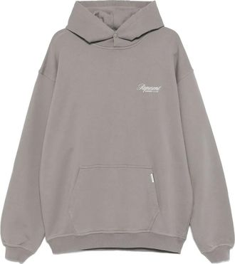 Represent Felpa in cotone con cappuccio - Grigio