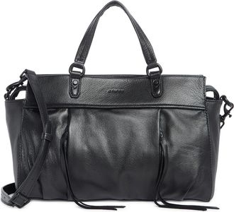 Aim&eacute;e Low Key Luxe Satchel Bag in Black at Nordstrom Rack