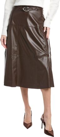 1.State Panelled Belted Midi Skirt
