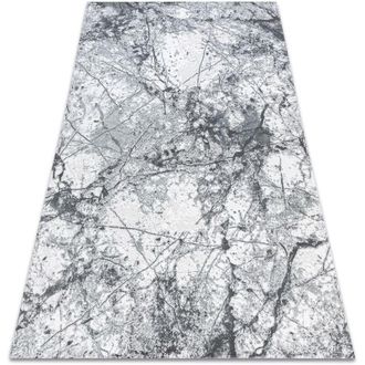 RugsX Rugsx - Alfombra Acr&iacute;lica Valencia 073 M&aacute;rmol Gris Claro / Gris Oscuro Grey 80x150 Cm