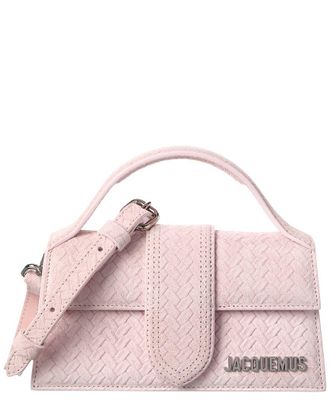 Jacquemus Bambino Embossed Suede Crossbody