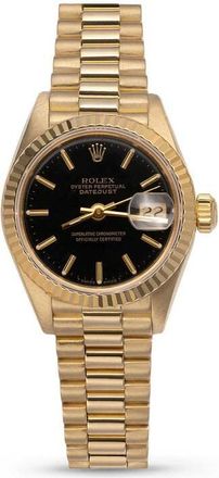Rolex Pre-owned Rolex Datejust Automatic Chronometer Black Dial Ladies Watch 69178 BKSP