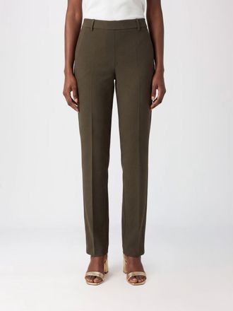 Alberto Biani Slim Fit Cr&ecirc;pe Chino Trousers with Side Zip