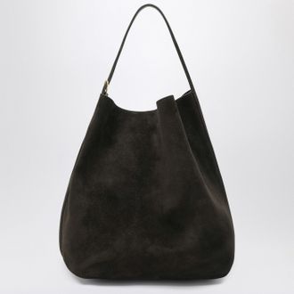 Toteme Espresso-coloured suede tote bag