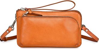 OLD TREND Dahlia Genuine Leather Compact Convertible Crossbody in Caramel at Nordstrom