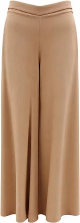 Simona Corsellini Wijde Broeken - Dames - Wijde Broeken - Beige - XS - Broeken