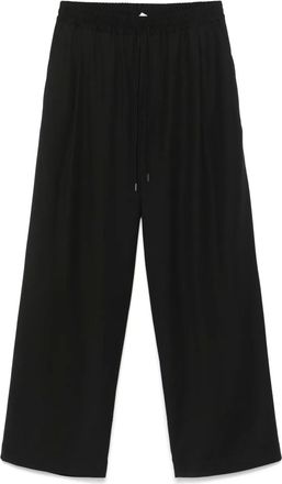 Isabel Benenato Pantaloni con piega - Nero