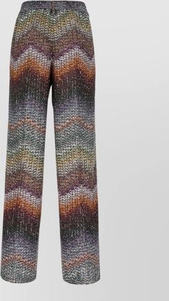 Missoni viscose blend sequin wide leg trousers