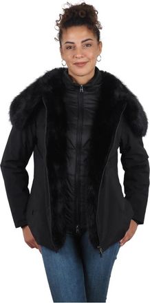 People of Shibuya Eco Fur Winterjas - Dames - Winterjassen - Zwart - S - Jassen