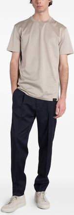 low brand Mens T-Shirt Grey Cotton T-Shirts And Polos
