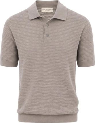 FILIPPO DE LAURENTIIS Polo Shirt - Heren - Polos - Grijs - L - Katoen - Tops