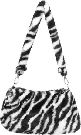 Generic Womens Plush Bags Womens Shoulder Bag Plush Lady Underarm Female Messenger Crossbody Bags(Color 06)