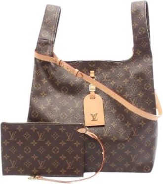 Louis Vuitton Pre-owned Atlantis GM Monogram 2way Handtas - Dames - Vintage Shopper - Bruin - ONE Size - Leer - Vintage
