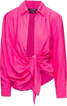 Jacquemus Fuchsia La Chemise Bahia Shirt