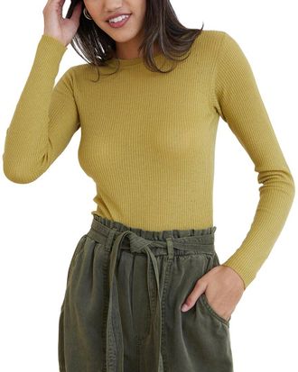 Bella Dahl Crewneck Wool-Blend Sweater