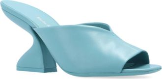 Ferragamo Womens Sansu Heeled Sandals In Blue