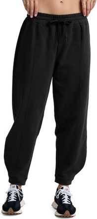 Beyond Yoga LuxeFleece Barrel Leg Sweatpants in Black at Nordstrom, Size X-Small