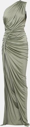 Rick Owens Lilies Shailee ruched one-shoulder gown