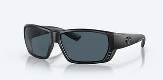 Costa Unisex Tuna Alley Polarized Sunglasses In Blackout Frame Gray