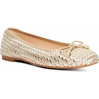 Dune London Heights Ballet Flat in Gold Multi at Nordstrom, Size 36