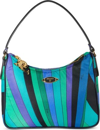 Pucci Borsa a spalla a righe - Blu