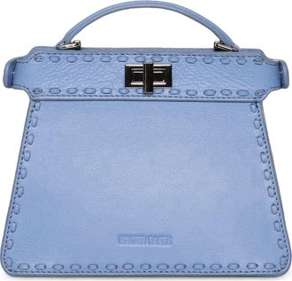 Walter Baker Mini Reed Leather Satchel in Aqua Rush at Nordstrom Rack