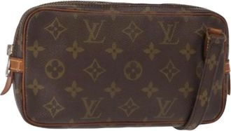 Louis Vuitton Pre-owned Clutches, female, Brown, Size: ONE SIZE Pre-owned Canvas Clutch