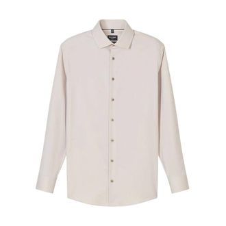 Olymp Olymp, Heren, Overhemden, Beige, Maat: 3XL Katoen