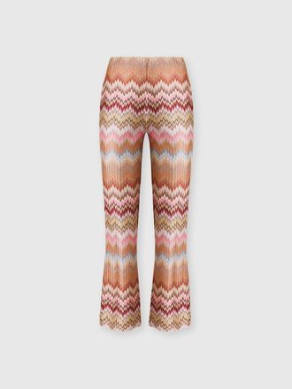 Missoni Snake-pattern Chevron Viscose Flared Trousers in Orange at Nordstrom, Size 40 It