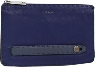 Fendi Pre-owned Cuoio clutches - - Pre-owned - Donna - Blu - ONE SIZE