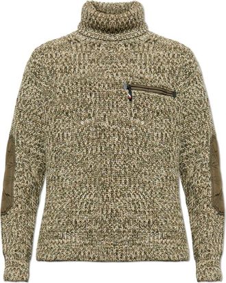 Moncler Truien & Vesten, Heren, Groen, 2Xl, Wol, Apres-Ski Turtleneck Sweater