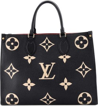 Louis Vuitton OnTheGo Tote Bicolor Monogram Empreinte Giant MM shoulder bag - Zwart