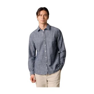 Brooks Brothers Slim Fit Katoen Klassiek Overhemd - Heren - Casual Overhemden - Blauw - L - Katoen - Overhemden