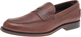 Tod's Tods Brown Leather Slip On Loafers