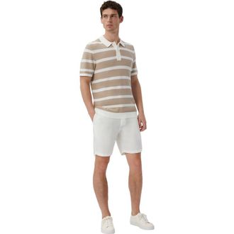 Onia Linen Fixed-Waist Short in White at Nordstrom, Size 32