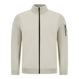 HUGO BOSS Truien & Vesten, Heren, Beige, M, Wol, KN Momentum-X HY Cardigan