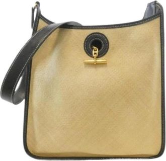 Herm&egrave;s Pre-owned Vintage Shoulder Bag - Dames - Vintage Schoudertas - Beige - ONE Size - Leer - Vintage