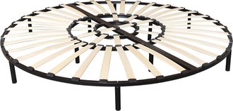 Vente-Unique Rete a doghe rotonda 220 x 220 cm